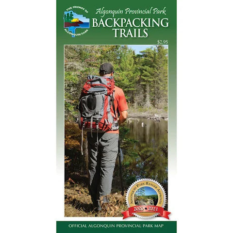 Algonquin Park Backpacking Trails Map